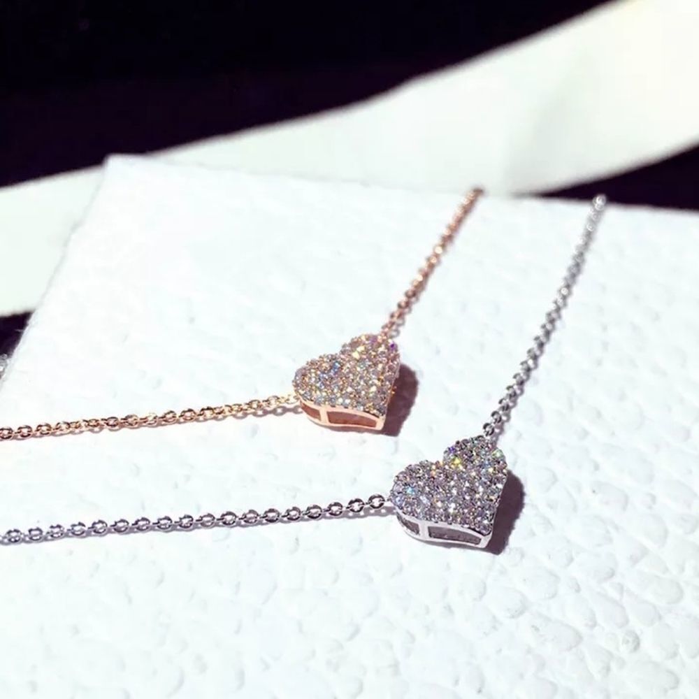 New LOVE Heart Pendant Necklace